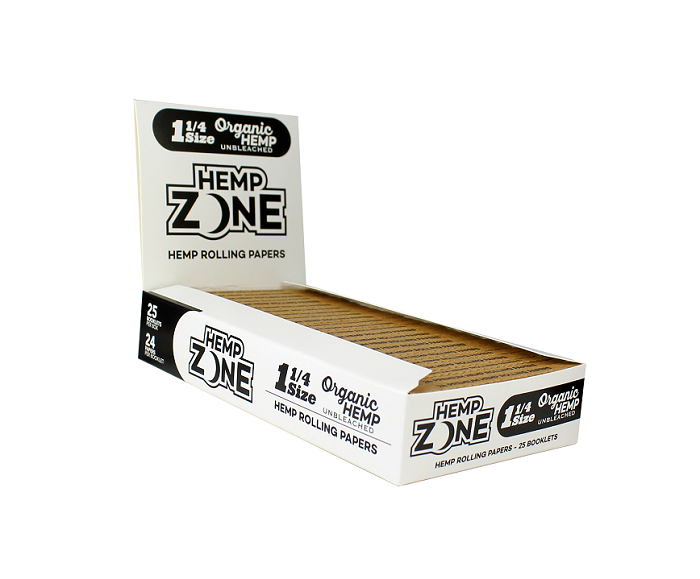 Hemp zone organic hemp rolling papers 1.25