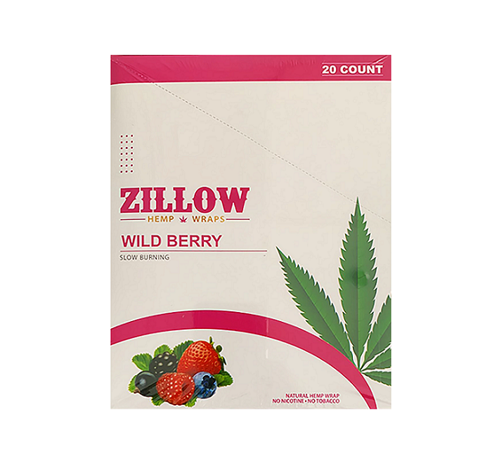Zillow wild berry hemp wraps 20/4pk