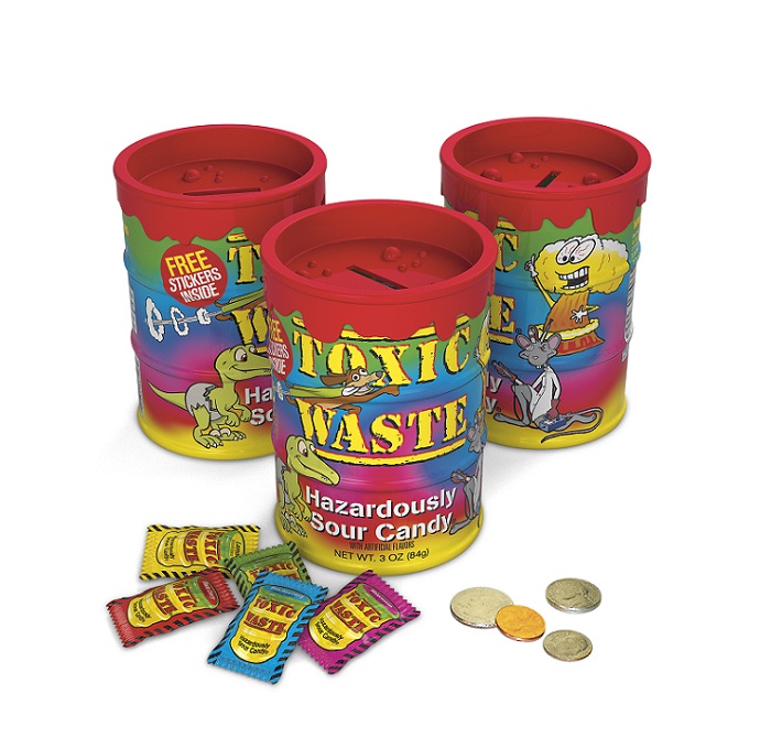 Toxic waste tie dye hard candy stickers 3oz