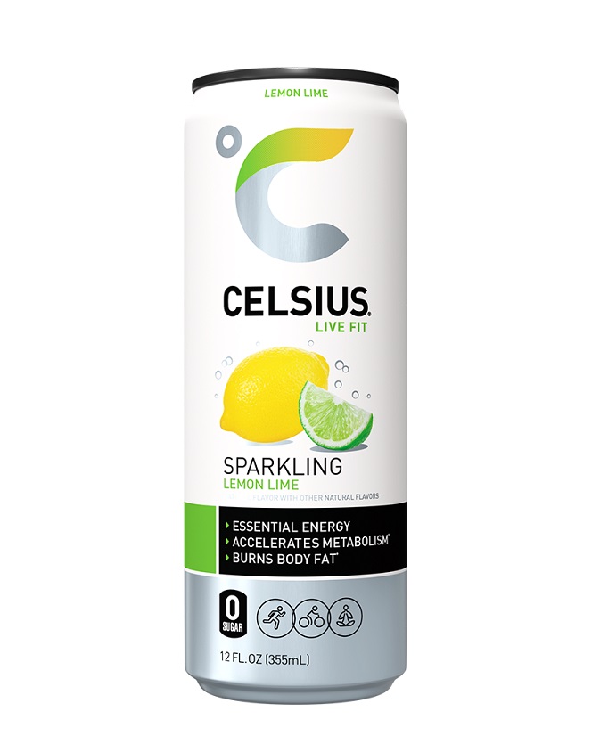Celsius sparkling lemon lime 12ct 12oz