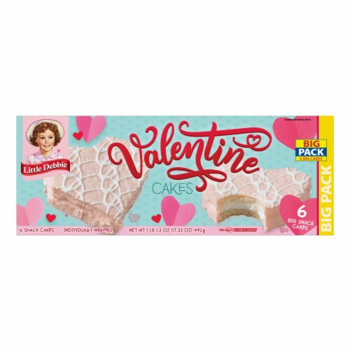 Little debbie be my valentine cake 6ct