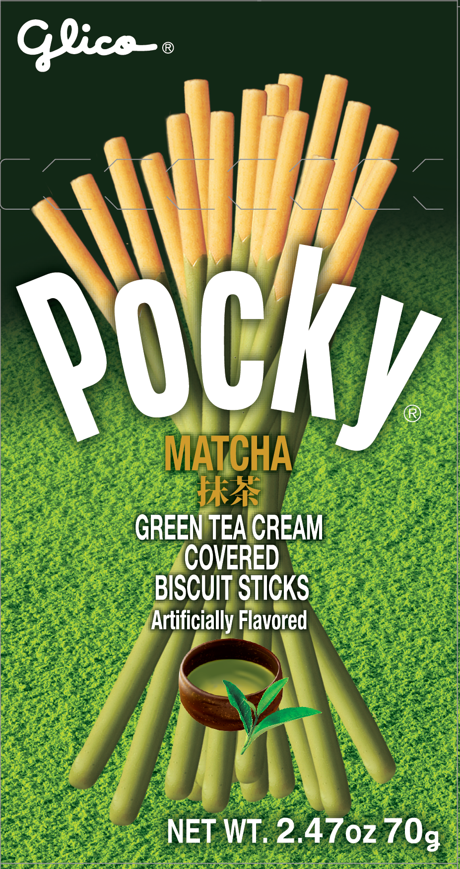 Pocky matcha biscuit stick 2.47oz