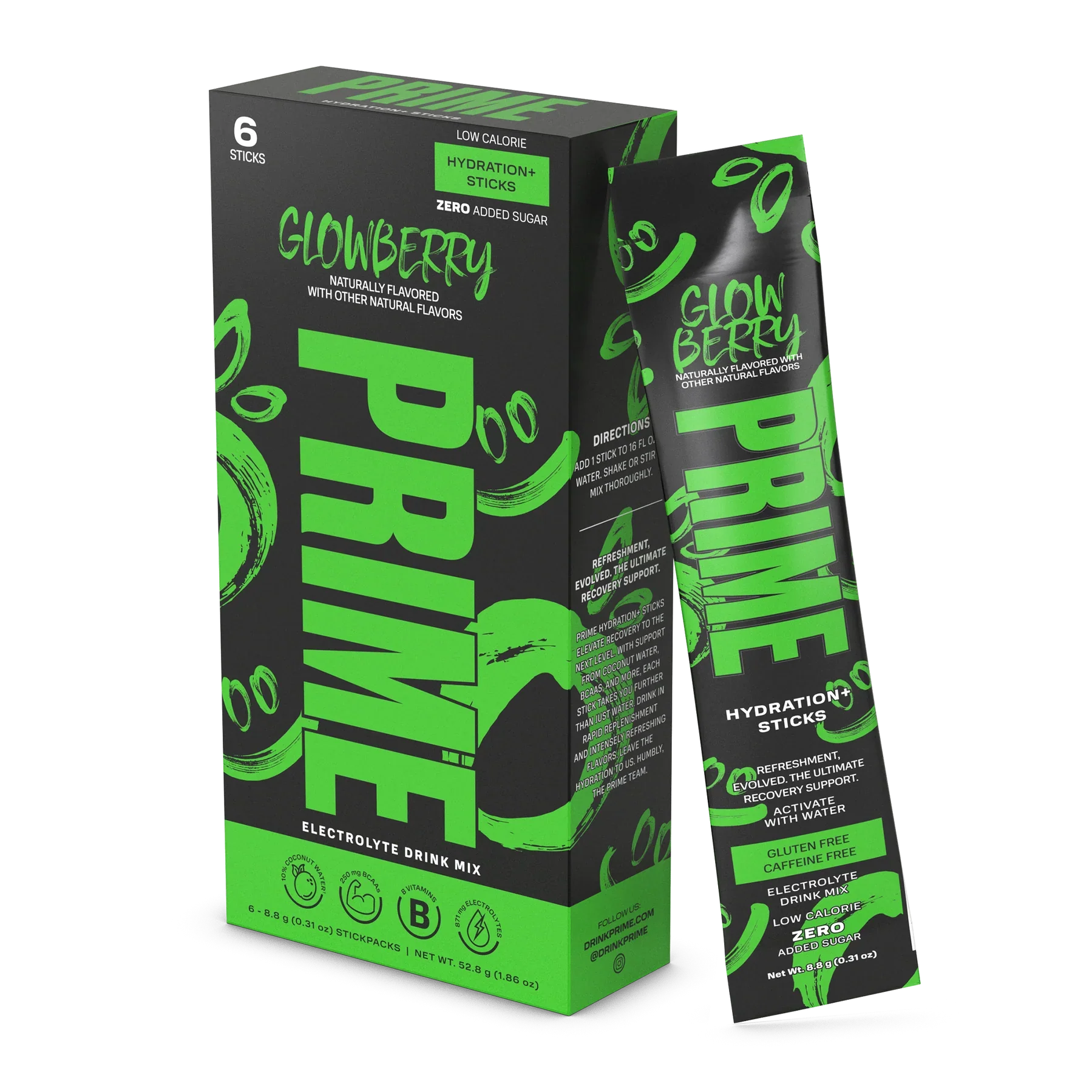 Prime glowberry sticks drink mixer 30ct