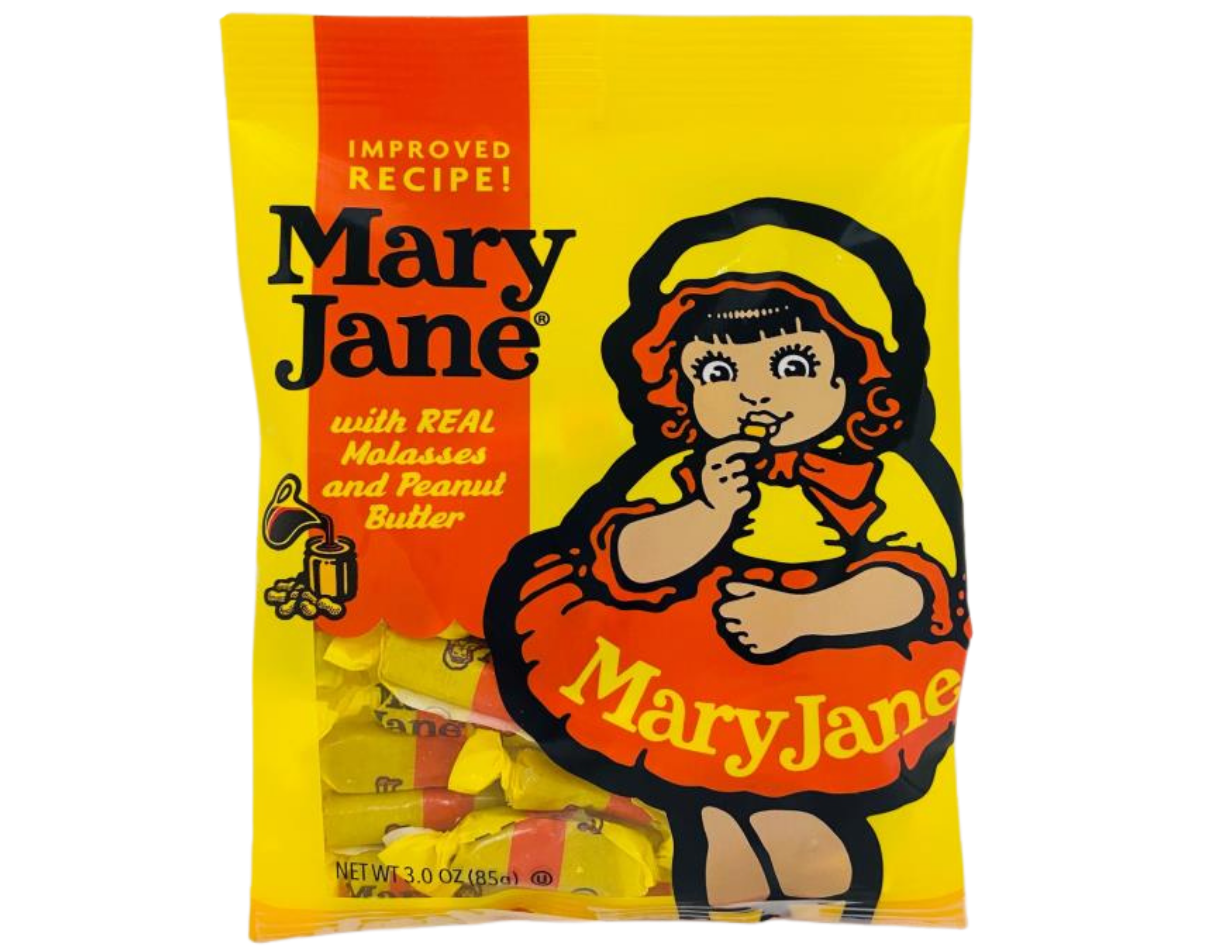 Mary jane  molasses and pnt btr peg bag 3oz