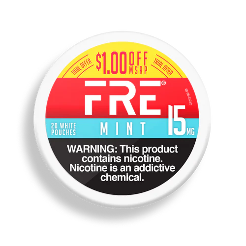 Fre pouches mint 15mg $1 off 5ct