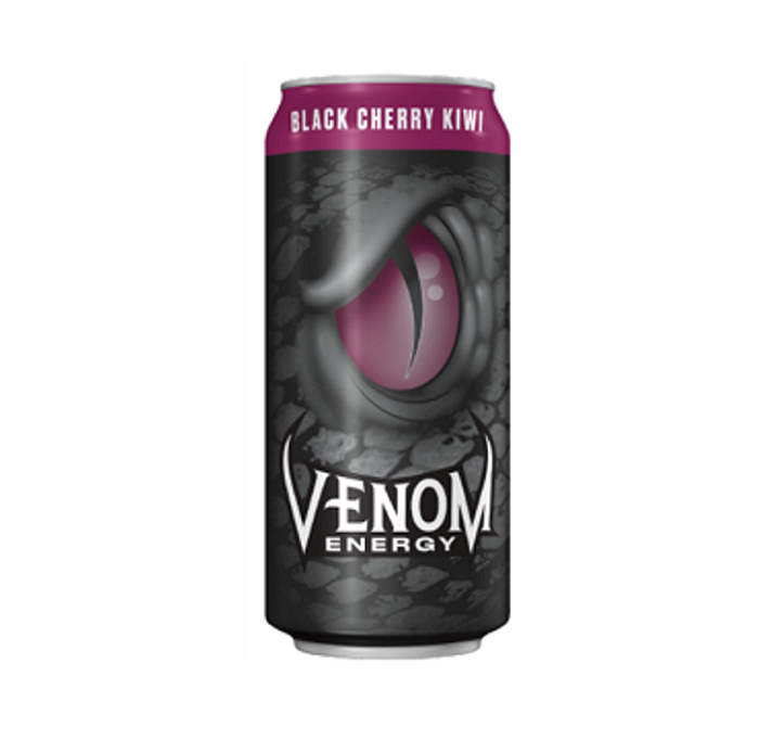 Venom black cherry kiwi can 24ct 16oz