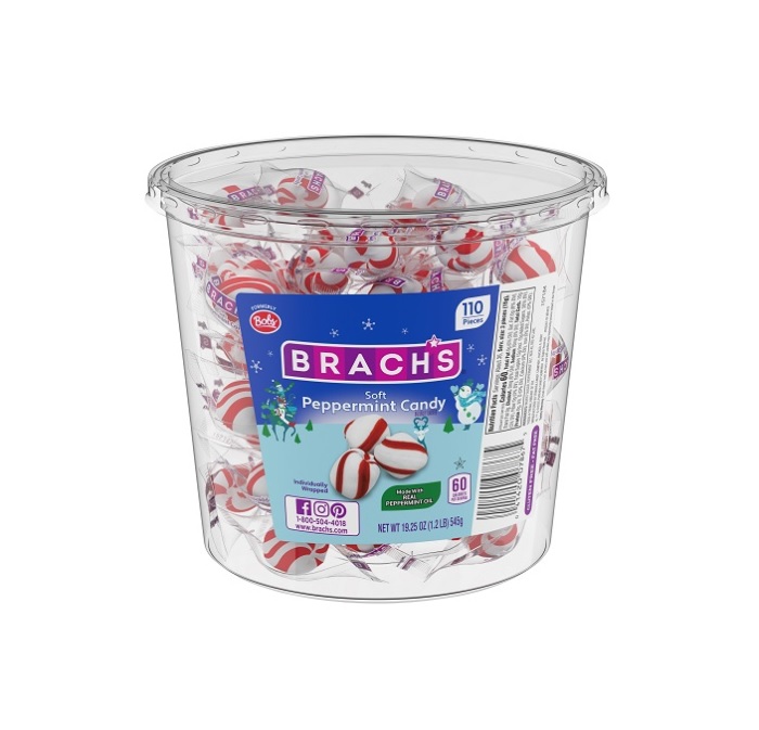 Brach`s soft peppermint tub 110ct