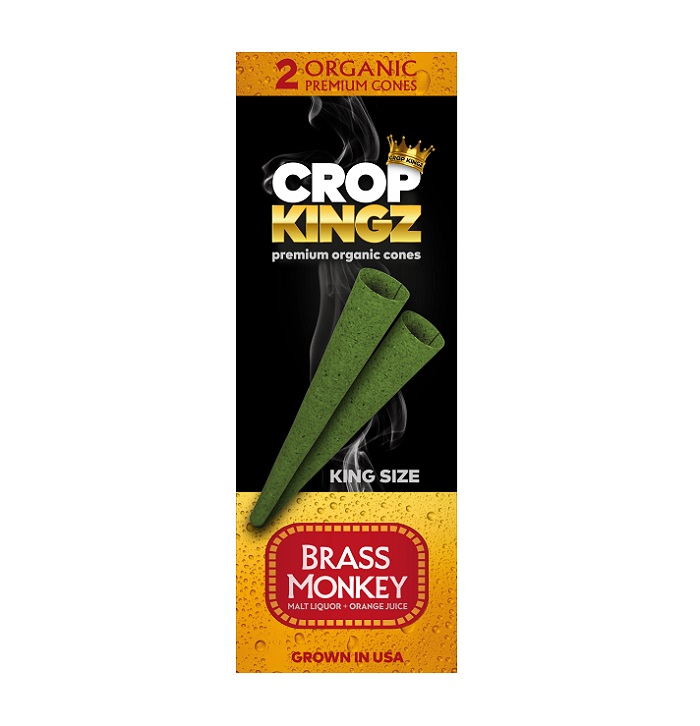 Crop kingz brass monkey organic cones k/s 10/2pk