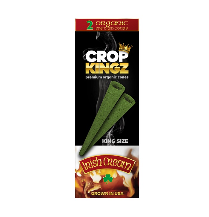 Crop kingz irish cream organic cones k/s 10/2pk