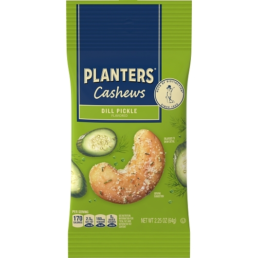 Planters cashews dill pickle 10ct 2.25oz   