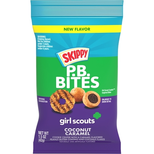 Skippy p.b. bites girl scouts coconut caramel 12ct