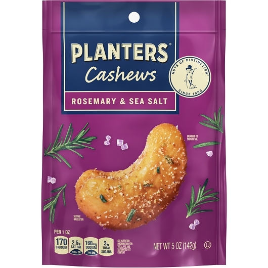 Planters cashews rosemary & sea salt 5oz