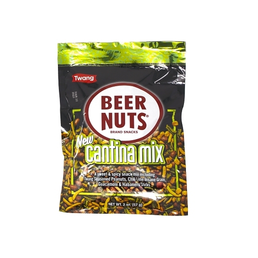 Beer nuts cantina mix w/twang  bar mix 2oz