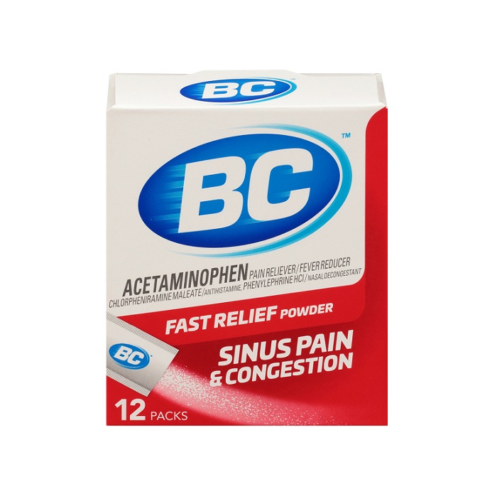 Bc sinus pain & congestion powder 12ct