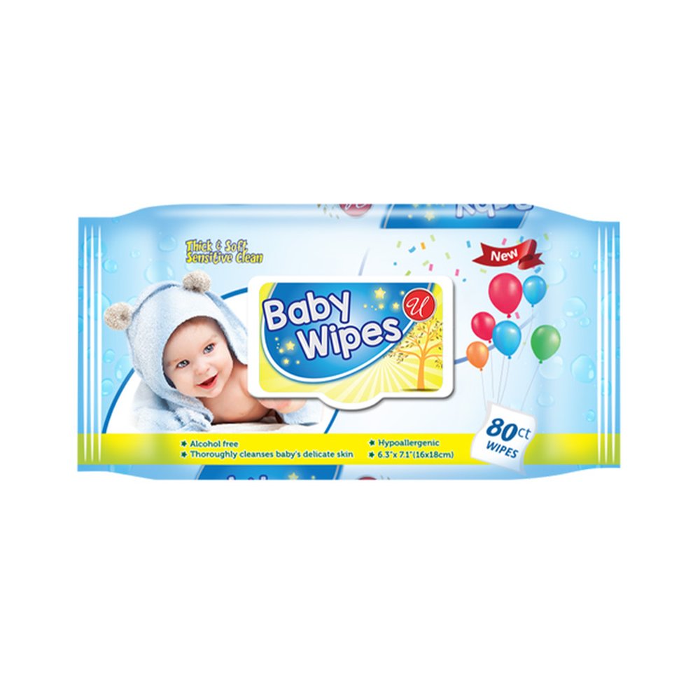 U baby wipes with blue cap 80ct