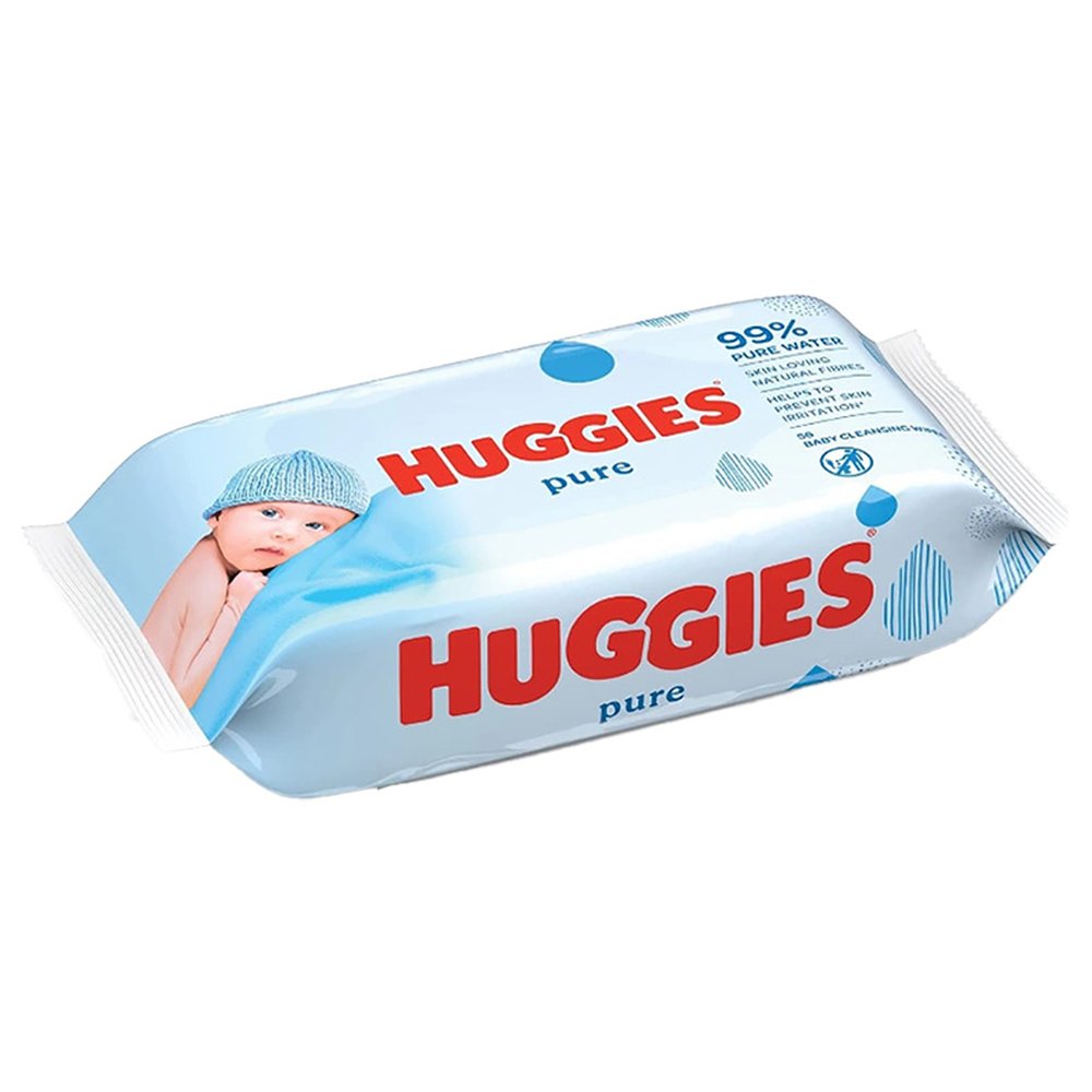 Huggies baby wipes pure 56pk