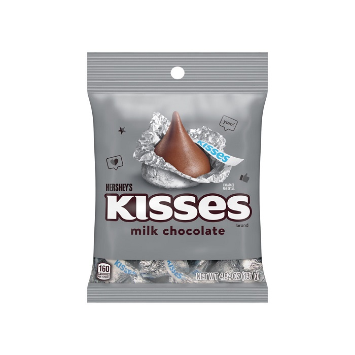 Hershey`s milk chocolate kisses 4.84oz
