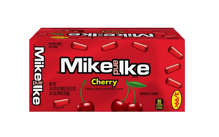 Mike & ike cherry 3/$.99 24ct 0.78oz
