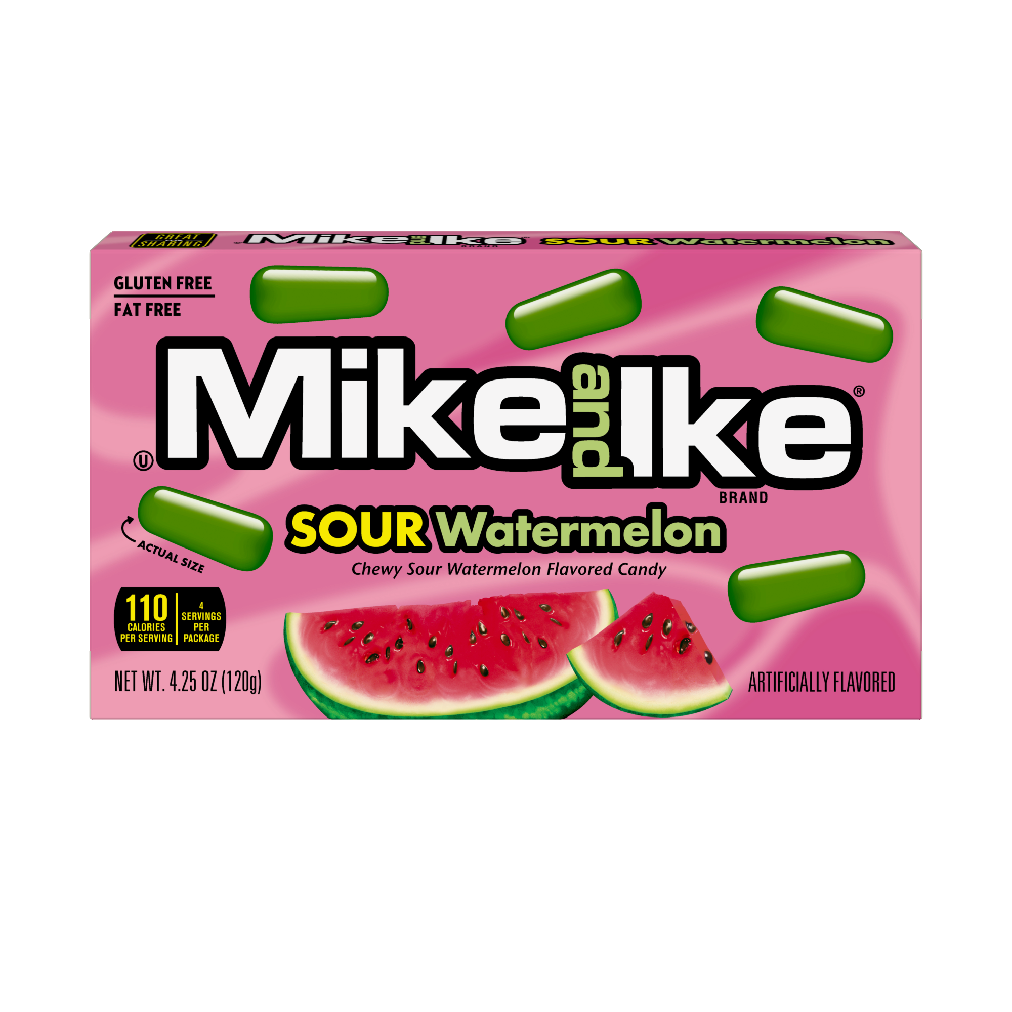 Mike & ike sour watermelon theater box 4.25oz