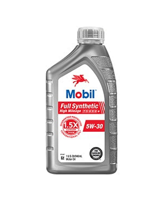 Mobil sae 5w30 full synthetic high mileage 6ct 1qt