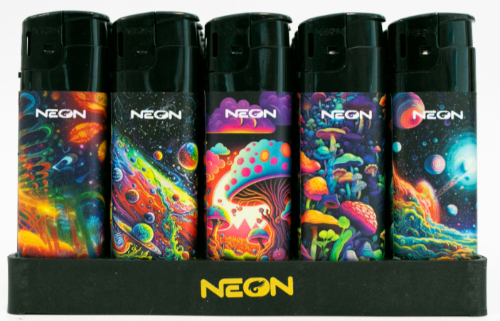 Neon 218s1 elec flame lighter prism wrap 50ct