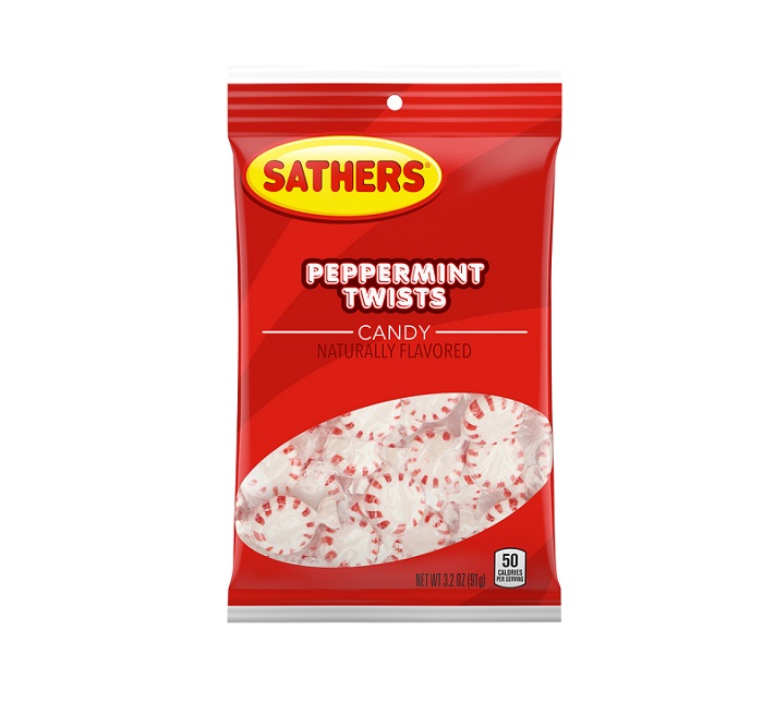 Sathers peppermint twists 12ct 3.2oz