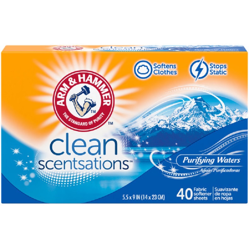 Arm & hammer purifying waters softener sheets 40ct