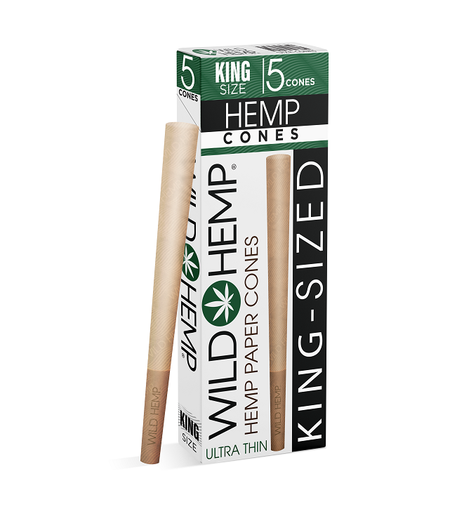 Wild hemp ultra thin hemp cones k/s 24/5pk