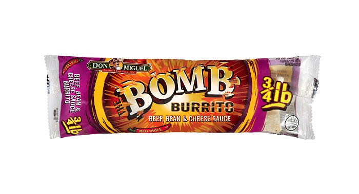 Don miguel beef&bean red chili burrito 12oz