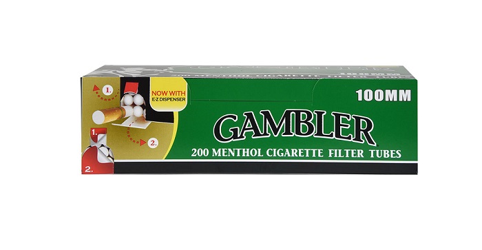 Gambler menthol 100mm tubes 5/200ct