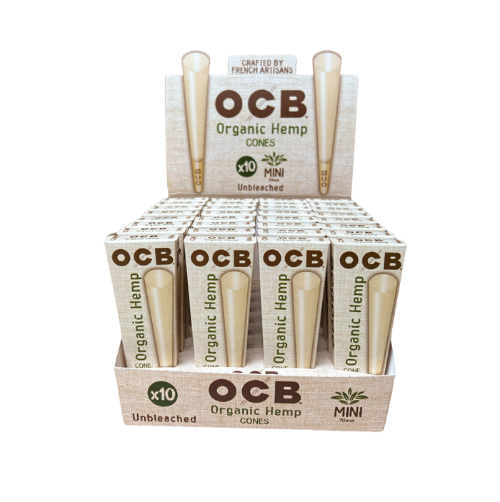 Ocb organic hemp cone mini 32/10ct