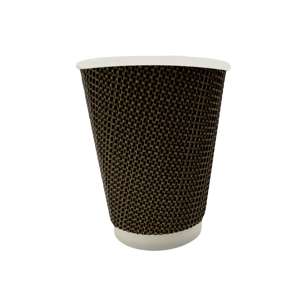 Ptm ripple wall paper cup 6/25ct 16oz