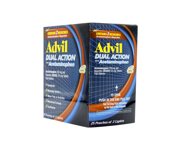 Advil dual action 25/2ct