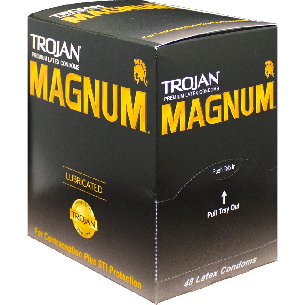 Trojan magnum lubricated condoms 48ct