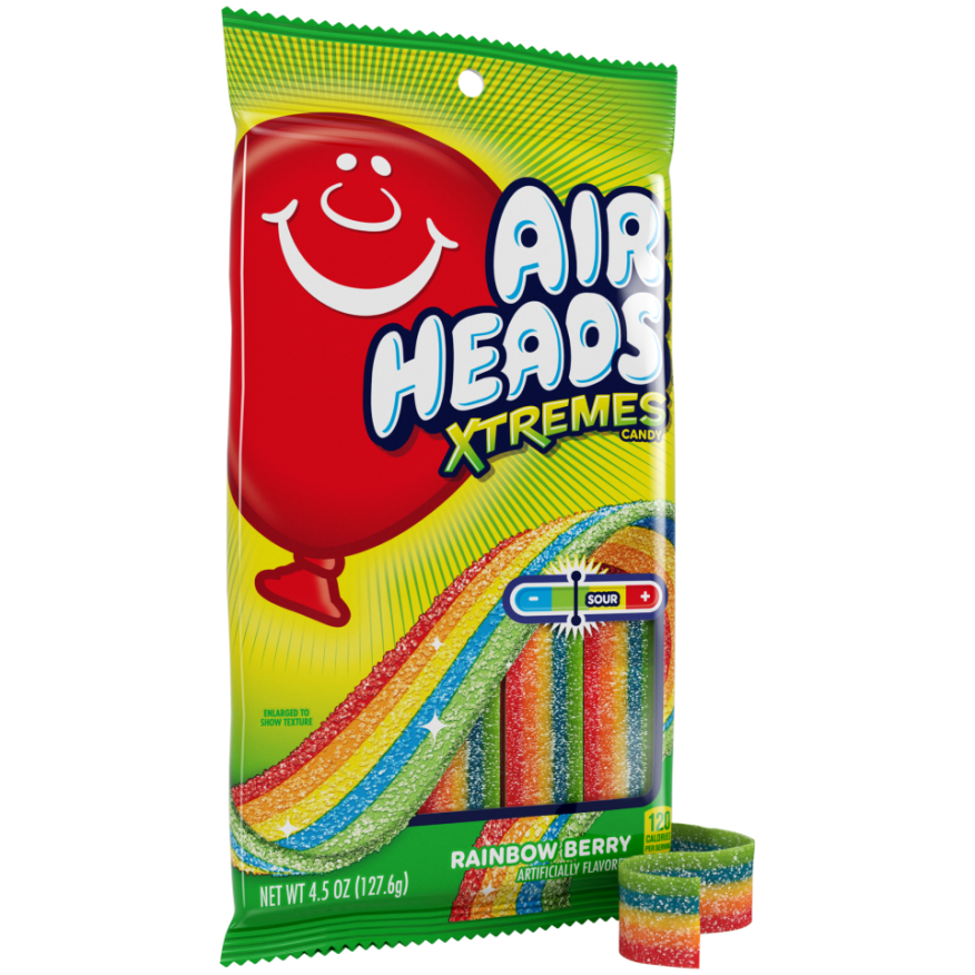 Air heads xtreme rainbow berry peg 4.5oz