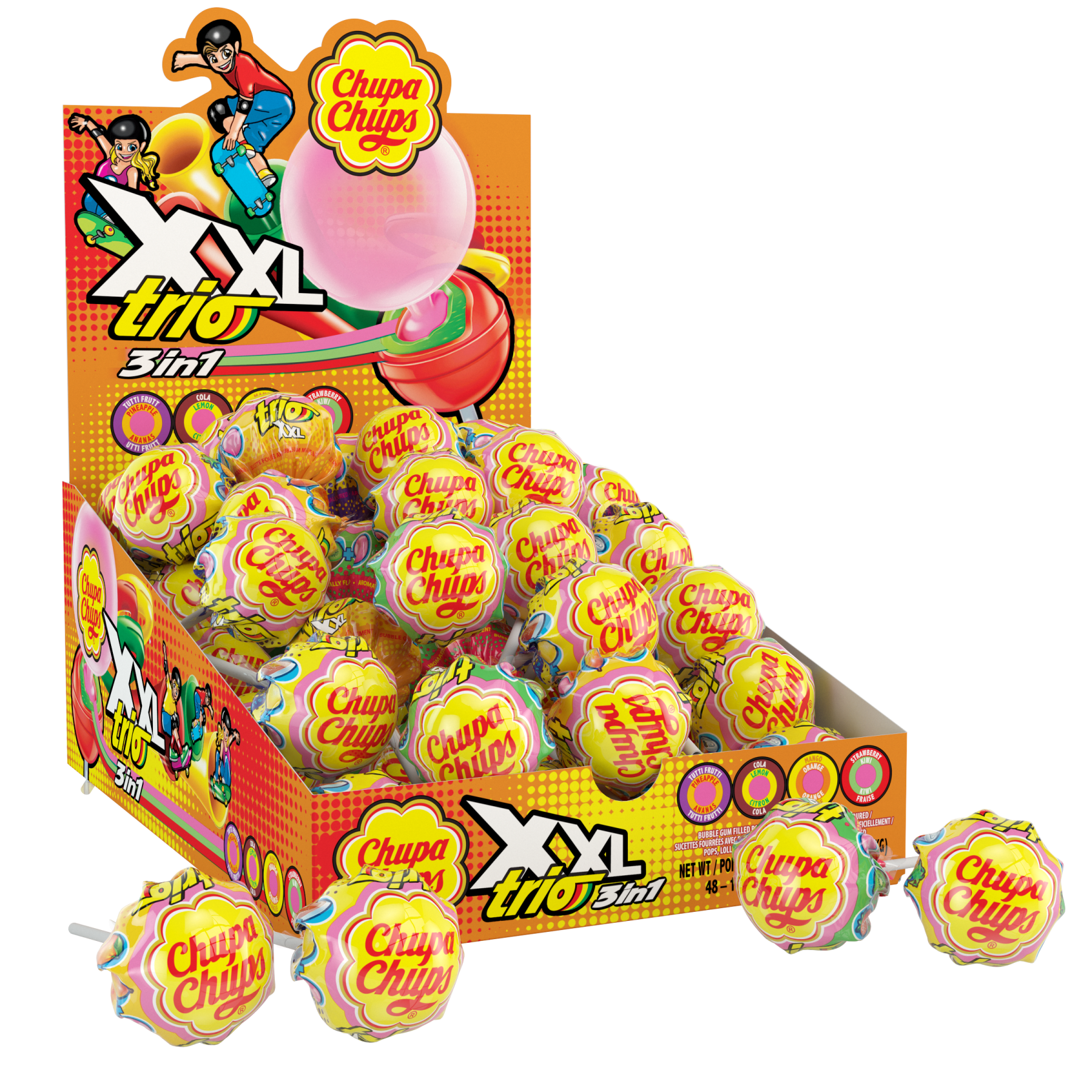 Chupa chups xxl trio lollipops