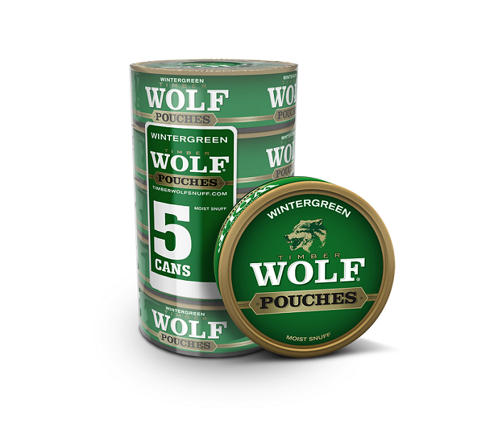 Timberwolf wintergreen pouches 5ct 0.82oz