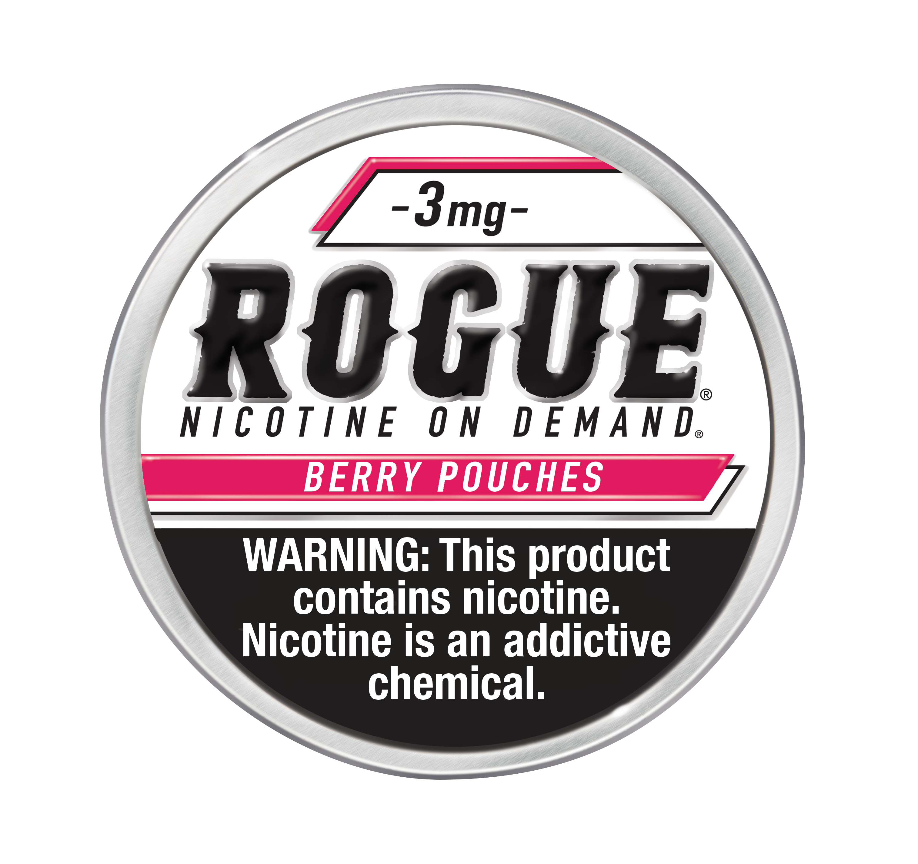 Rogue berry nicotine pouch 3mg 5ct