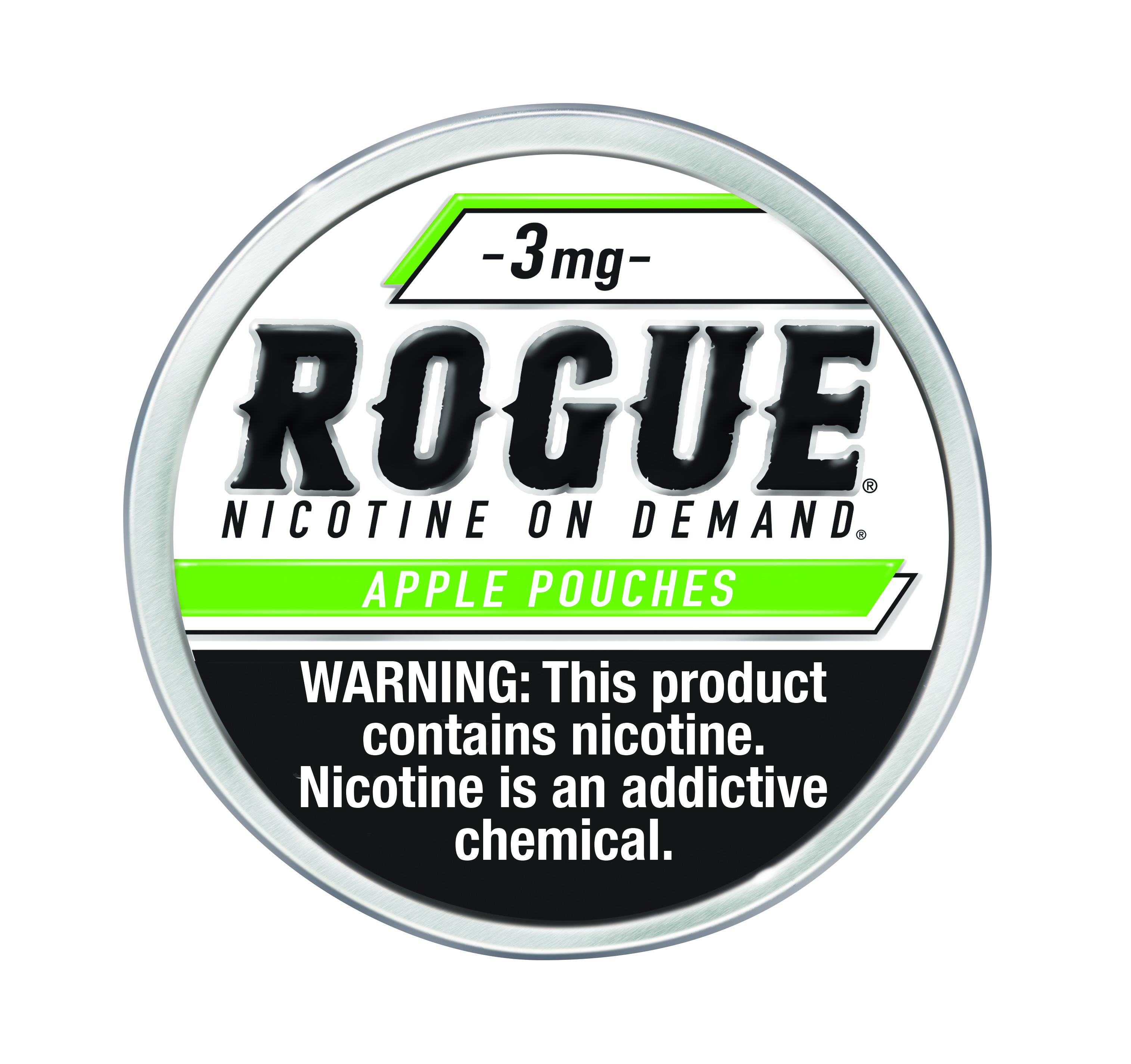 Rogue apple nicotine pouch 3mg 5ct