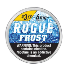 Rogue frost nicotine pouch $3.99 6mg 5ct