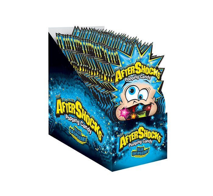 Aftershock blue raspberry popping 24ct 0.33oz