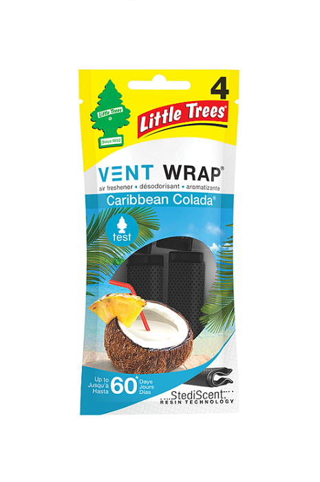Little tree caribbean colada vent wrap 4ct