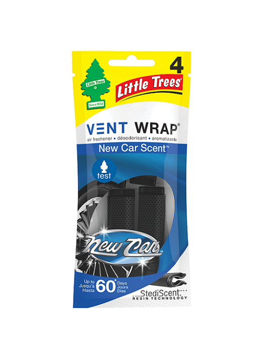 Little tree new car scent vent wrap 4ct