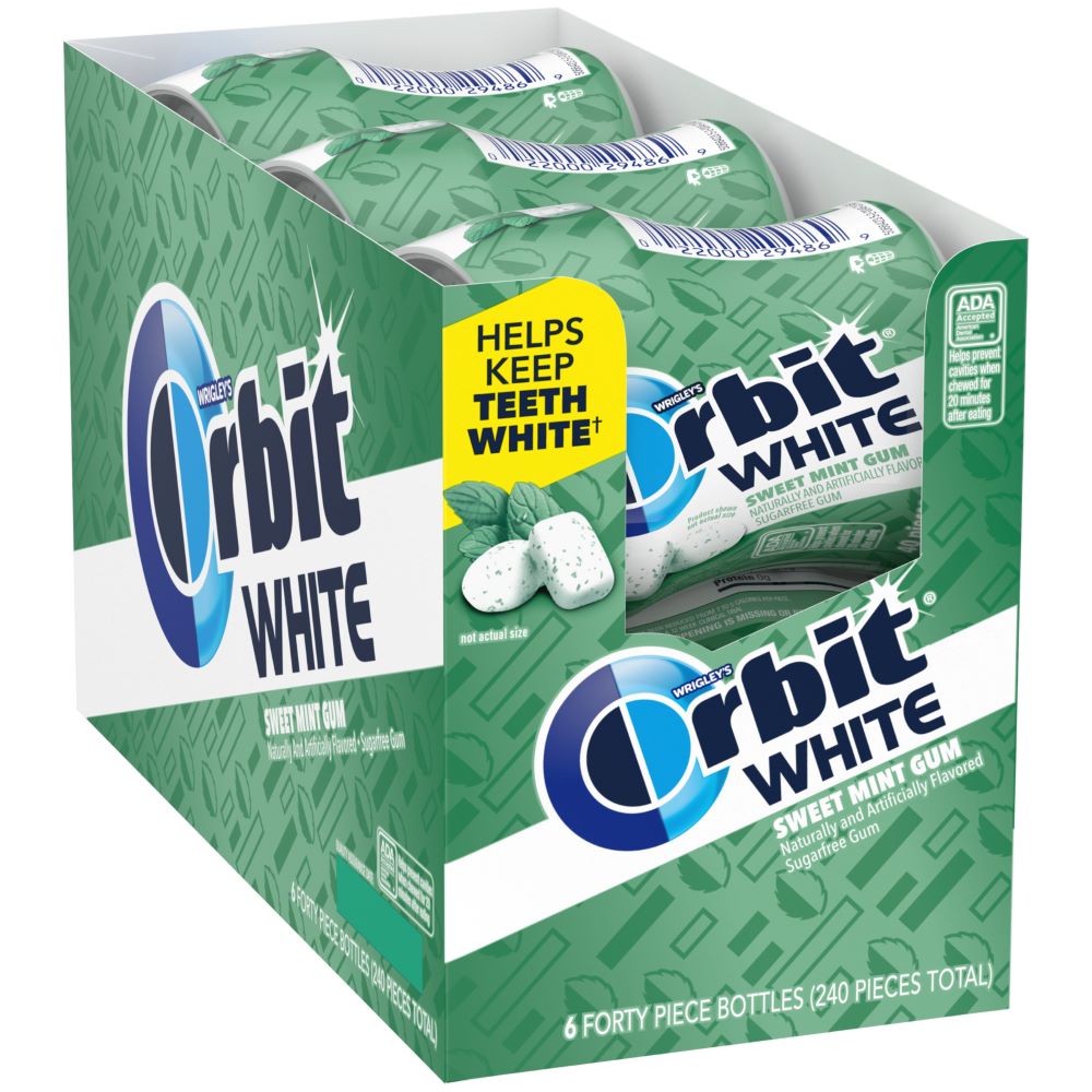 Orbit sweet mint sugar free btl 6/40ct