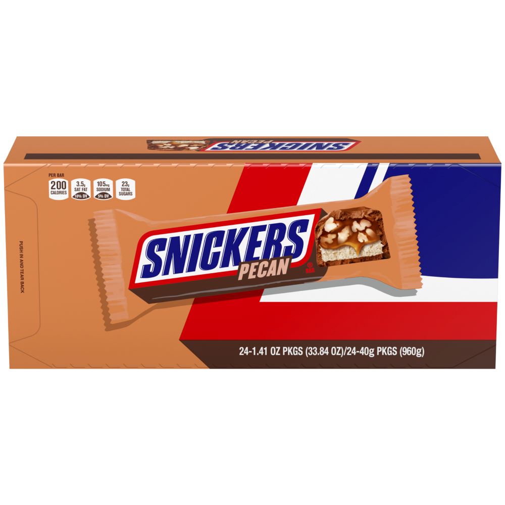 Snickers pecan single size 1.41oz 24ct