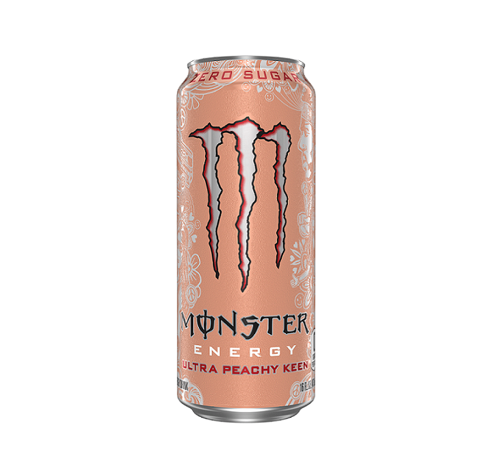 Monster ultra peachy zero sugar 24ct 16oz