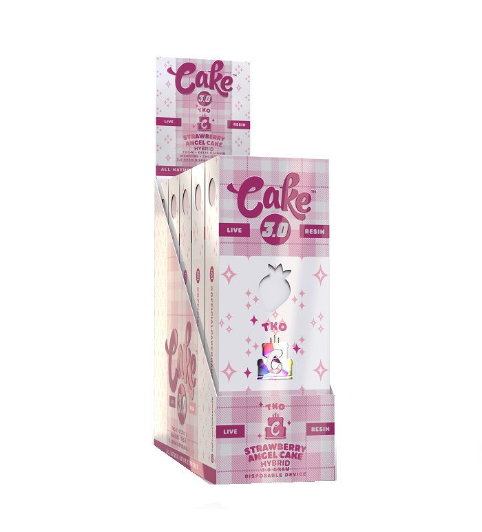 Cake strawberry angle cake d8 disposible 3g 5ct