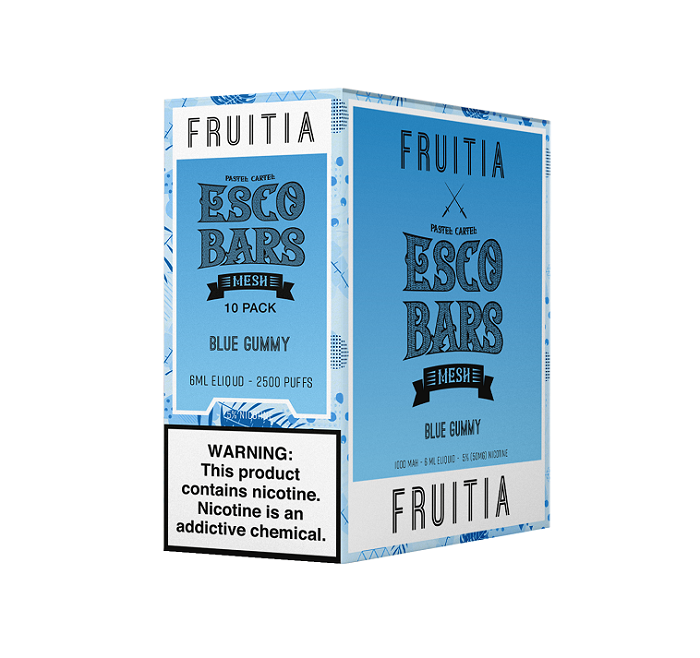 Esco bars blue gummy fruitia 2500 disposable 10ct