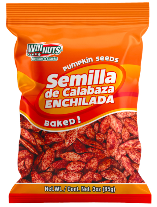 Winnuts semilla de calabaza enchilada 3oz