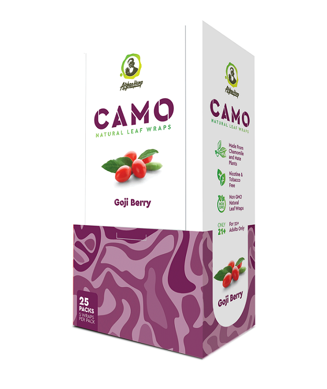 Camo goji berry hemp wraps 25/5pk